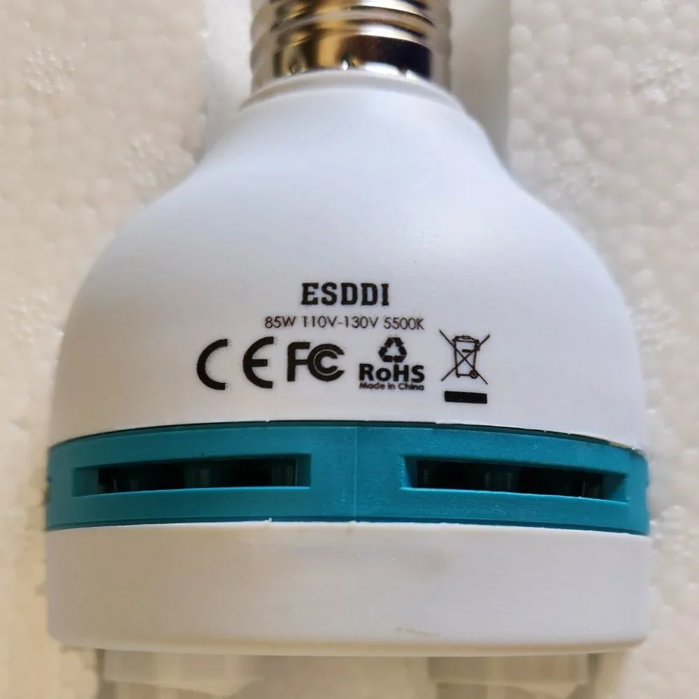 PHOTOGRAPHY LIGHT BULB FOR USE WITH REFLECTIVE UMBRELLA